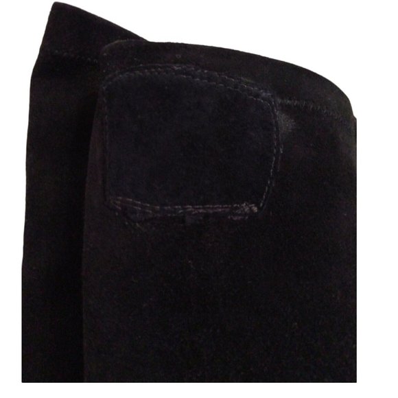 [SOLD] Jimmy Choo London Womens Black Suede Knee Point Toe Boots EU 37 Witchcore - Picture 11 of 12